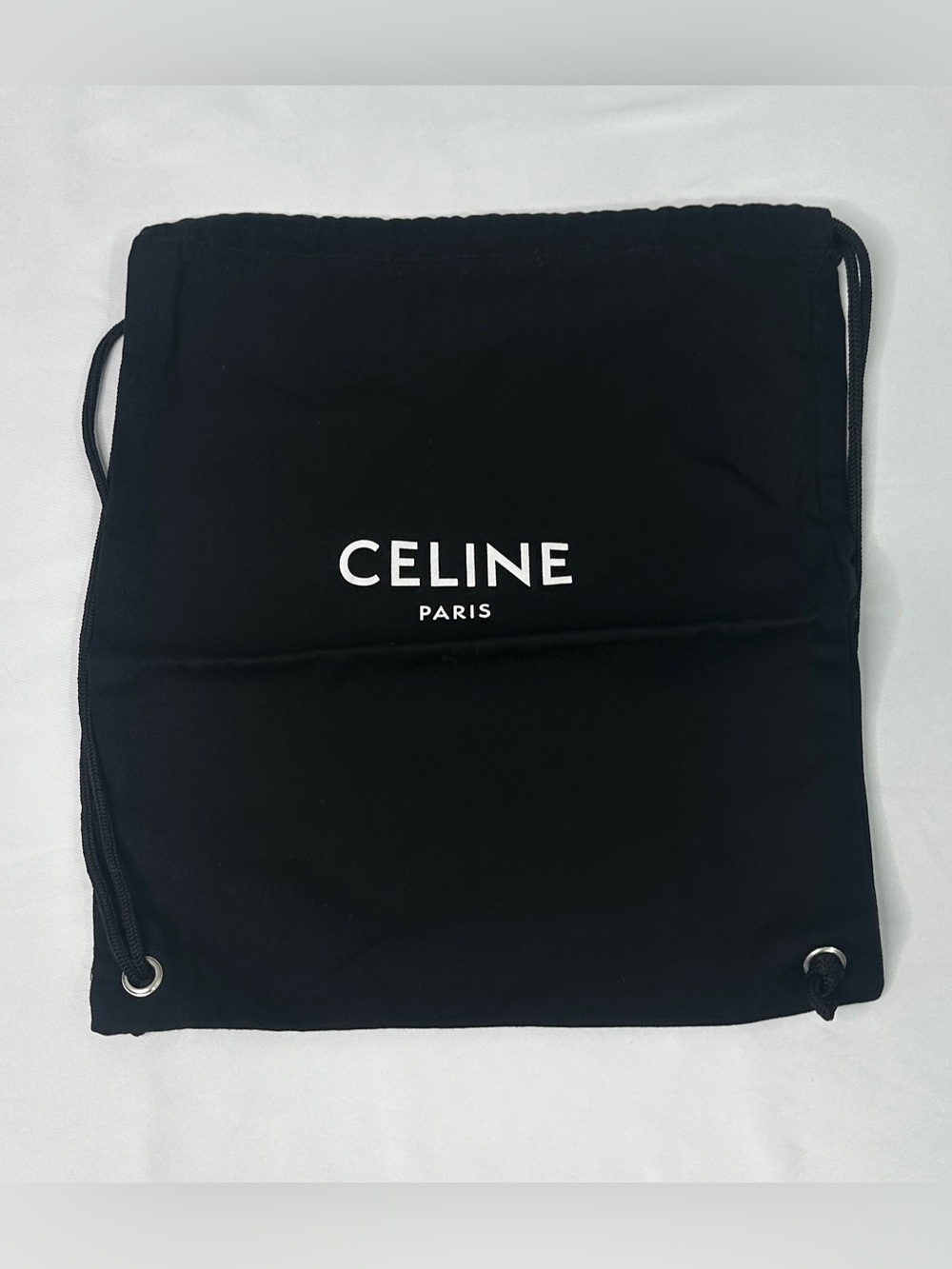 Celine Paris Drawstring Dust Bag Backpack 15" x 12"